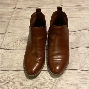 Brown Leather Booties